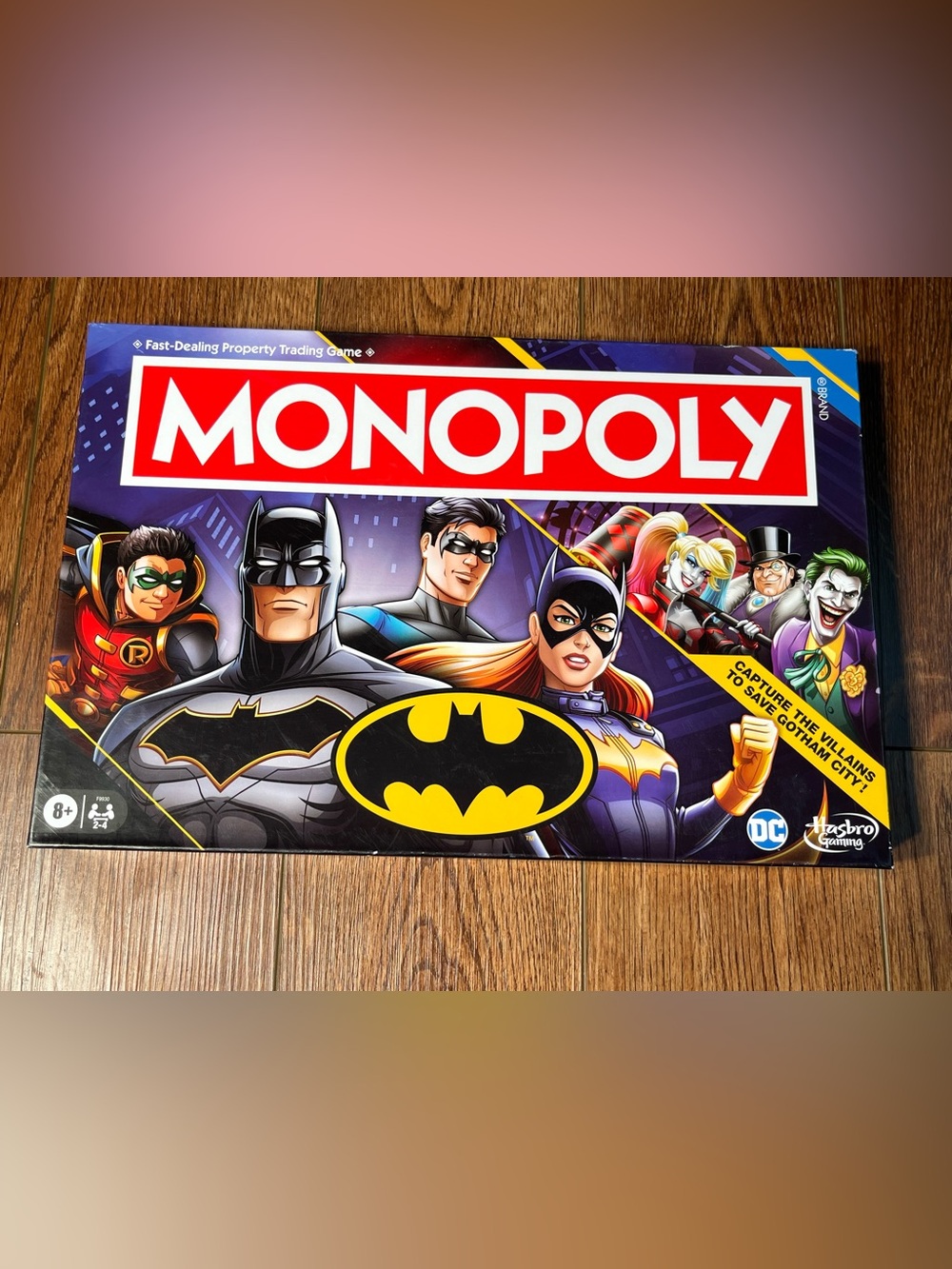 Monopoly DC Batman Capture the Villians Board Game Hasbro Gaming